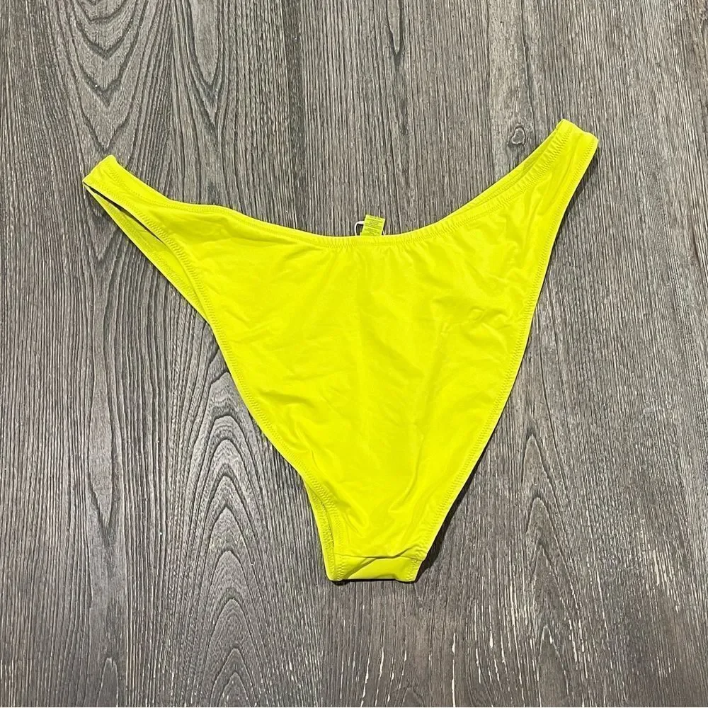 NWT Skims Signature Swim Cheeky Tanga Bikini Bottoms Mid-Rise Swimwear Citrus 3X